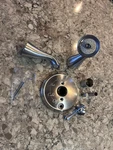 Kohler, Revival Bath And Shower Faucet, Brushed Chrome, T16115-4A-G. Fixed Price $450.00.