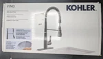 Kohler - Vind Semi Professional Kitchen Faucet Matte Black Finish Nob. Fixed Price $129.50.