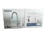 Moen Birchfield 1-HANDLE Pull-down Kitchen Faucet Spot Resist Stainless 87205SRS. Fixed Price $113.89.