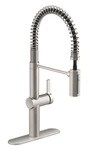 Kohler Haku Semi-professional Pull-down Kitchen Faucet Brushed Nickel R38475 Nob. Fixed Price $129.99.