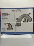 Homepointe Lavatory Faucet, 2 Handles, With Drain, Brushed Nickel. Fixed Price $184.79.