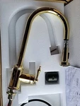 Signature Hardware 434084 Southgate Pull-down Kitchen Faucet Polished Brass. Fixed Price $198.00.