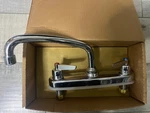 Central Brass 1121 Deck Mount Low Arc Laundry Sink Faucet, Polished Chrome. Fixed Price $105.00.