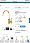 Perrin & Rowe Armstrong U.1633HT-ULB-2 Cold Water Kitchen Filter Gold. Fixed Price $395.00.