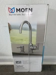 Moen Soltani Spot Resist Stainless Single Handle High-arc Kitchen Faucet. Fixed Price $90.00.