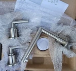 New!!! Moen TS43002BN Arris Brushed Nickel 2-HANDLE Low Arc Bathroom Faucet. Fixed Price $295.00.