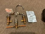 Chicago Faucet 786-WCE3CP Manual Concealed Hot And Cold Water Sink 8" New. Fixed Price $250.00.
