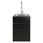 Transolid Trs TC2D-2222 Contemporary Laundry Cabinet 21-13/16" Black. Fixed Price $1209.40.