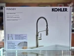 Kohler Ringby R38633-LVS Semi Pro Pull Down Kitchen Faucet Vibrant Stainless. Fixed Price $169.99.