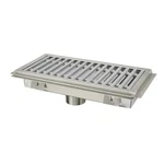 Advance Tabco FFTG-1224 24"W X 12"D Floor Trough With Fiberglass Grating. Fixed Price $1671.47.