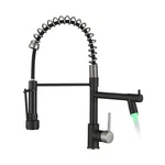 Kitchen Faucet Black Aimadi And Brushed Nickel With Pull.... Fixed Price $166.27.