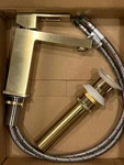 Kibi Solid Brass Single Handle Bathroom Vanity Sink Faucet. Fixed Price $145.00.