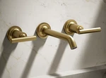 New Kohler Purist K-T14413-4-2MB Wall Mounted Bathroom Sink Faucet M1. Fixed Price $525.00.
