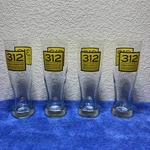 312 Urban Wheat Ale Goose Island Chicago 8.5" Tall Beer Glasses Pub Bar Man Cave. Fixed Price $35.00.