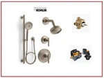 New Kohler Purist 1.75 Gpm Bv Brushed Bronze Lever Shower Bundle Trim Valves M1. Fixed Price $1699.00.