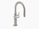 Kohler K-22974-WB-VS Crue Voice Touchless Pull Down Kitchen Faucet, Stainless. Fixed Price $499.00.