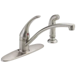 Delta Foundations Kitchen Faucet 1.8 Gpm Stainless-certified Refurbished. Fixed Price $48.34.