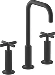 Kohler Purist K-14408-3-BL Widespread Vessel Bathroom Sink Faucet Matte Black. Fixed Price $449.00.