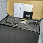 Vigo 1-HANDLE Edison Pull-down Sprayer Kitchen Faucet In Matte Brushed Gold. Fixed Price $66.26.