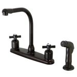 Kingston Brass FB755ZXSP Millennium 8-INCH Centerset Kitchen Faucet With Sprayer. Fixed Price $120.38.