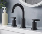 Forious FB-0300B 2 Handle High Arc Widespread Sink Faucet Black. Fixed Price $50.04.