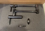 Newport Brass East Linear Pot Filler Faucet- Midnight Chrome Model 9485-30. Fixed Price $450.00.
