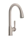 Rohl R7504LMSTN-2 Classic Pull-down Kitchen Faucet Satin Nickel New Box. Fixed Price $395.00.