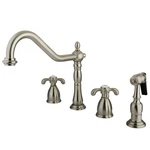 Kingston Brass KB179.TXBS French Country 1.8 Gpm Widespread - Nickel. Fixed Price $289.22.