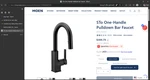 Moen S62308BL Sto One-handle High Arc Pulldown Kitchen Faucet*new*. Fixed Price $448.00.