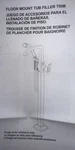 Delta T4759-FL Trinsic Floor Mounted Tub Filler Chrome With Hose Hand Show. Fixed Price $855.00.