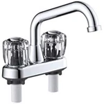 Home Plus Classic Chrome Two Handle Laundry Faucet 4 In.. Fixed Price $30.12.