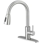 Bwe Single Handle Pull Down Kitchen Faucet Brushed Nickel. Fixed Price $80.99.