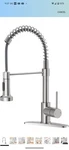Owofan Kitchen Faucet With Pull Down Sprayer Brushed Nickel Stainless Steel.... Fixed Price $34.99.
