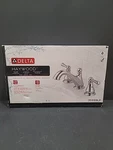 Delta Haywood Chrome 2-HANDLE Watersense Mid-arc Bathroom Faucet W/drian Nob. Fixed Price $64.95.