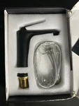Hiendure Centerset Single Handle Bathroom Sink Vessel Faucet Polish Black. Fixed Price $55.00.