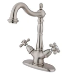 Kingston Brass KS149.AX Heritage 1.2 Gpm Hole Bathroom Faucet - Nickel. Fixed Price $259.97.