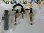 Gerber Danze Faucet + Handles Pop Up Drain Widespread Bathroom. Fixed Price $40.49.