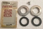 Delta Faucet Small Brass Rings RP18218 Chrome With Lift Rod Knob (nos) Lavatory. Fixed Price $19.75.