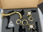 Perrin And Rowe U.3791X-ULB/TO-2 Bathroom Sink Faucet Brass Edwardian. Fixed Price $700.00.