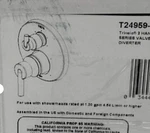 Delta Trinsic T24959-CZ 6 Function Diverter Valve Trim Shower Champagne Bronze. Fixed Price $328.00.