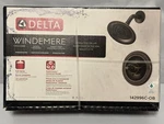 Delta Windemere Oil Rubbed Bronze 1-HANDLE Shower Faucet W/valve #142996C-OB. Fixed Price $98.00.