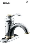 Kohler K-12181-CB Fairfax Single Control Center Lavatory Faucet, Chrome Brass. Fixed Price $465.00.