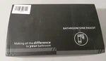 Everstein Waterfall 8IN. Widespread Double Handle Faucet Matte Black. Fixed Price $85.00.