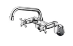 Sumerain Double Handles Wall Mount Standard Kitchen Faucet Chrome. Fixed Price $49.99.