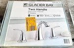 Glacier Bay Arnette 8" Widespread 2 Handle High-arc Bathroom Faucet In Chrome. Fixed Price $31.95.
