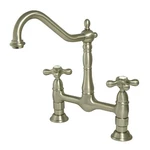 Kingston Brass KS1178AX Heritage 8-INCH Kitchen Faucet Without, Brushed Nickel. Fixed Price $145.75.