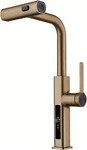 Lefton Pull-out Waterfall Kitchen Faucet With Temperature Display In Fahrenhe.... Fixed Price $161.50.
