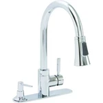 Premier 120076 Essen Kitchen Faucet W/ Pull-down Sprayer & Soap Dispenser. Fixed Price $94.99.