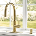 Allen + Roth Harlow Pull Down Kitchen Faucet. Fixed Price $47.26.