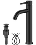 Matte Black Vessel Sink Faucet Tall Bathroom Stainless Steel Aolemi. Fixed Price $59.26.